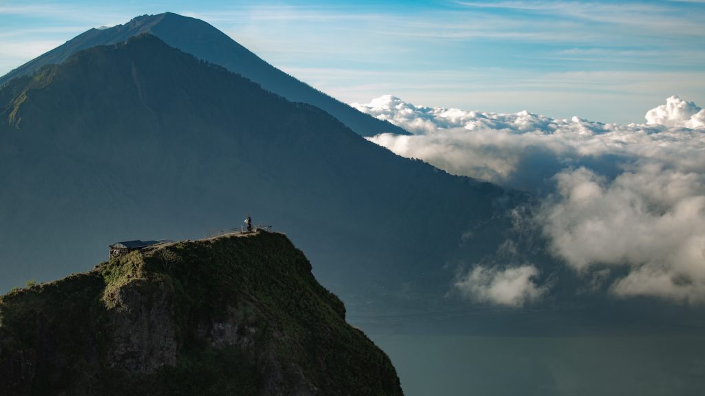 landscape. temple in the clouds